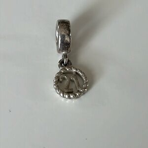 Pandora “21” silver charm